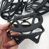 Maxbell Spikes Shoe Crampons for Snow and Ice for Ice Fishing Jogging Mountaineering EU 41 to 46