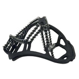 Maxbell Spikes Shoe Crampons for Snow and Ice for Ice Fishing Jogging Mountaineering EU 41 to 46