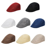 Maxbell Beret Hat Classic Peaked Hat Casual Male Newsboy Hat for Golf Outdoor Hiking Red