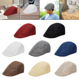 Maxbell Beret Hat Classic Peaked Hat Casual Male Newsboy Hat for Golf Outdoor Hiking Red