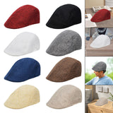 Maxbell Beret Hat Classic Peaked Hat Casual Male Newsboy Hat for Golf Outdoor Hiking Red