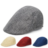 Maxbell Beret Hat Classic Peaked Hat Casual Male Newsboy Hat for Golf Outdoor Hiking Red