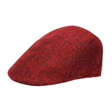 Maxbell Beret Hat Classic Peaked Hat Casual Male Newsboy Hat for Golf Outdoor Hiking Red