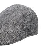 Maxbell Beret Hat Classic Peaked Hat Casual Male Newsboy Hat for Golf Outdoor Hiking Gray