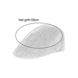 Maxbell Beret Hat Classic Peaked Hat Casual Male Newsboy Hat for Golf Outdoor Hiking Gray