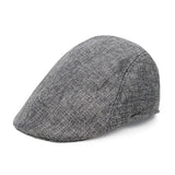 Maxbell Beret Hat Classic Peaked Hat Casual Male Newsboy Hat for Golf Outdoor Hiking Gray