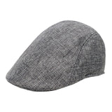 Maxbell Beret Hat Classic Peaked Hat Casual Male Newsboy Hat for Golf Outdoor Hiking Gray