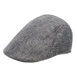 Maxbell Beret Hat Classic Peaked Hat Casual Male Newsboy Hat for Golf Outdoor Hiking Gray