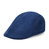 Maxbell Beret Hat Classic Peaked Hat Casual Male Newsboy Hat for Golf Outdoor Hiking Blue