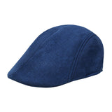 Maxbell Beret Hat Classic Peaked Hat Casual Male Newsboy Hat for Golf Outdoor Hiking Blue