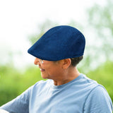 Maxbell Beret Hat Classic Peaked Hat Casual Male Newsboy Hat for Golf Outdoor Hiking Blue