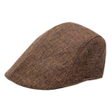 Maxbell Beret Hat Classic Peaked Hat Casual Male Newsboy Hat for Golf Outdoor Hiking Coffee