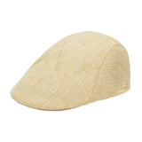 Maxbell Beret Hat Classic Peaked Hat Casual Male Newsboy Hat for Golf Outdoor Hiking Yellow