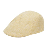 Maxbell Beret Hat Classic Peaked Hat Casual Male Newsboy Hat for Golf Outdoor Hiking Yellow