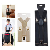 Maxbell Kids Suspenders with Clips Pants Suspender for Celebrations Street Festivals Black