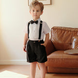 Maxbell Kids Suspenders with Clips Pants Suspender for Celebrations Street Festivals Black