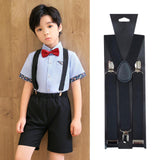 Maxbell Kids Suspenders with Clips Pants Suspender for Celebrations Street Festivals Black