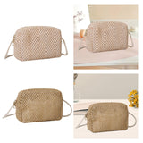 Maxbell Women Crossbody Bag Portable Casual Summer Beach Tote for Work Picnic Outdoor Beige