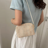 Maxbell Women Crossbody Bag Portable Casual Summer Beach Tote for Work Picnic Outdoor Beige