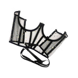 Maxbell Corset Cincher for Women Tie Back Corset Boned Open Cup Underbust Corset Top