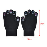 Maxbell Winter Warm Knitted Gloves Soft for Cold Weather Touch Screen Gloves Black