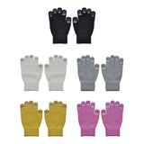 Maxbell Winter Warm Knitted Gloves Soft for Cold Weather Touch Screen Gloves Black