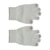 Maxbell Winter Warm Knitted Gloves Soft for Cold Weather Touch Screen Gloves White