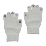 Maxbell Winter Warm Knitted Gloves Soft for Cold Weather Touch Screen Gloves White