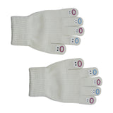 Maxbell Winter Warm Knitted Gloves Soft for Cold Weather Touch Screen Gloves White