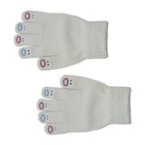 Maxbell Winter Warm Knitted Gloves Soft for Cold Weather Touch Screen Gloves White