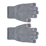 Maxbell Winter Warm Knitted Gloves Soft for Cold Weather Touch Screen Gloves Grey