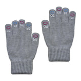 Maxbell Winter Warm Knitted Gloves Soft for Cold Weather Touch Screen Gloves Grey