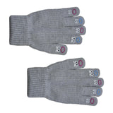 Maxbell Winter Warm Knitted Gloves Soft for Cold Weather Touch Screen Gloves Grey