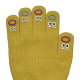 Maxbell Winter Warm Knitted Gloves Soft for Cold Weather Touch Screen Gloves Yellow