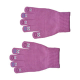 Maxbell Winter Warm Knitted Gloves Soft for Cold Weather Touch Screen Gloves Rose Red