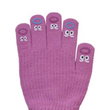 Maxbell Winter Warm Knitted Gloves Soft for Cold Weather Touch Screen Gloves Rose Red