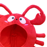 Maxbell Animal Costume Hat Plush Winter Warm Hat for Halloween Dress up Cold Weather Crab