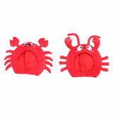 Maxbell Animal Costume Hat Plush Winter Warm Hat for Halloween Dress up Cold Weather Crab