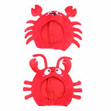 Maxbell Animal Costume Hat Plush Winter Warm Hat for Halloween Dress up Cold Weather Crab