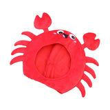 Maxbell Animal Costume Hat Plush Winter Warm Hat for Halloween Dress up Cold Weather Crab