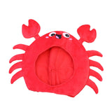 Maxbell Animal Costume Hat Plush Winter Warm Hat for Halloween Dress up Cold Weather Crab