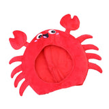 Maxbell Animal Costume Hat Plush Winter Warm Hat for Halloween Dress up Cold Weather Crab