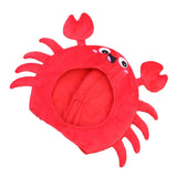 Maxbell Animal Costume Hat Plush Winter Warm Hat for Halloween Dress up Cold Weather Crab