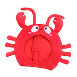 Maxbell Animal Costume Hat Plush Winter Warm Hat for Halloween Dress up Cold Weather Lobster