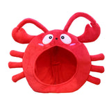 Maxbell Animal Costume Hat Plush Winter Warm Hat for Halloween Dress up Cold Weather Lobster