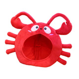 Maxbell Animal Costume Hat Plush Winter Warm Hat for Halloween Dress up Cold Weather Lobster