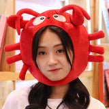 Maxbell Animal Costume Hat Plush Winter Warm Hat for Halloween Dress up Cold Weather Lobster