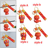Maxbell 2024 Dragon Chinese Lunar New Year Keychain Keyring for Girlfriend Men Bag