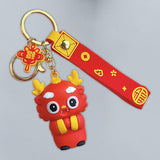Maxbell 2024 Dragon Chinese Lunar New Year Keychain Keyring for Girlfriend Men Bag