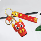 Maxbell 2024 Dragon Chinese Lunar New Year Keychain Keyring for Girlfriend Men Bag
